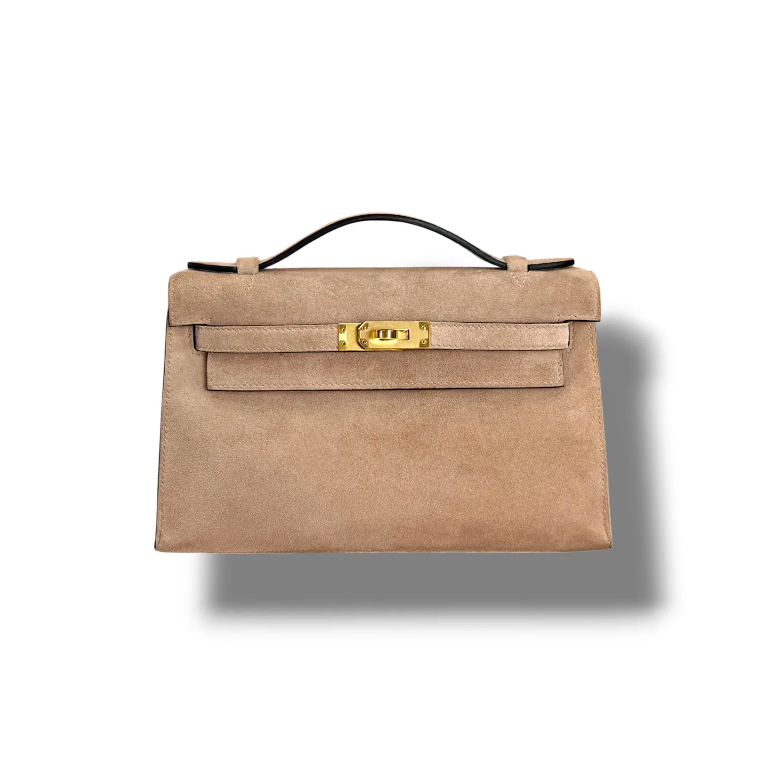 Сумка HERMES Kelly Pochette замша (22 см)