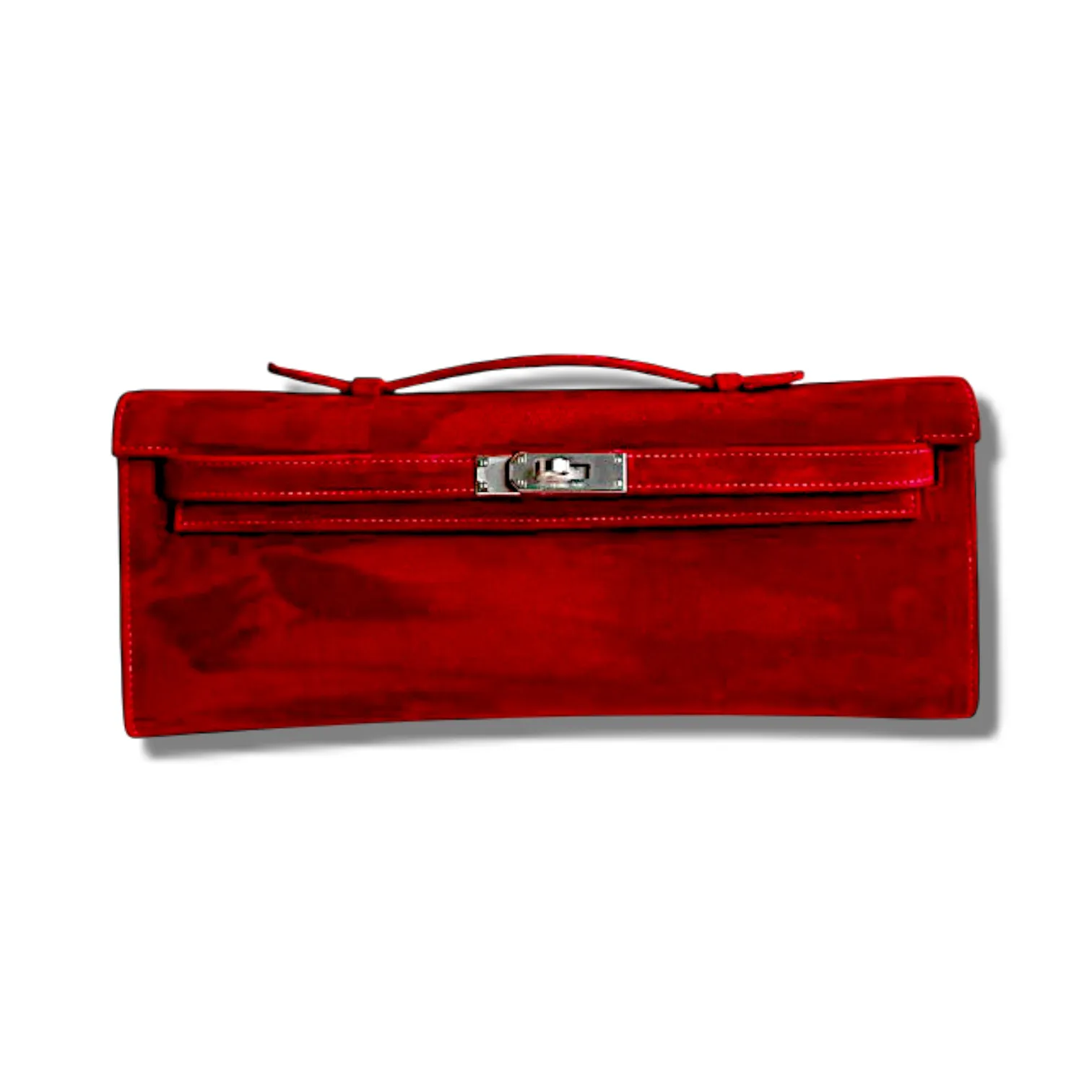 Клатч HERMES Kelly Cut замша (31 cм)