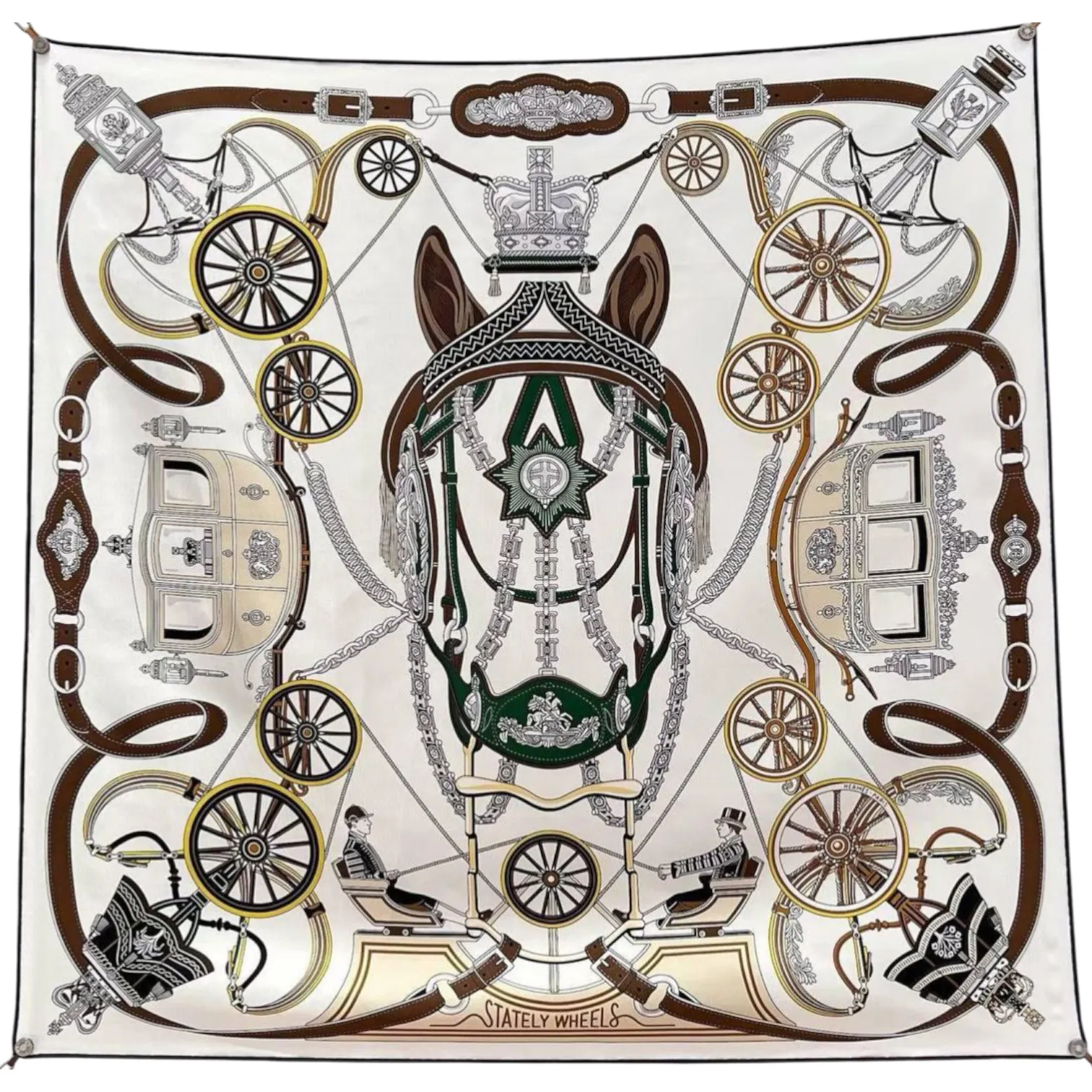 Платок HERMES (90Х90 см)