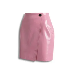 Кожаная юбка MIU MIU