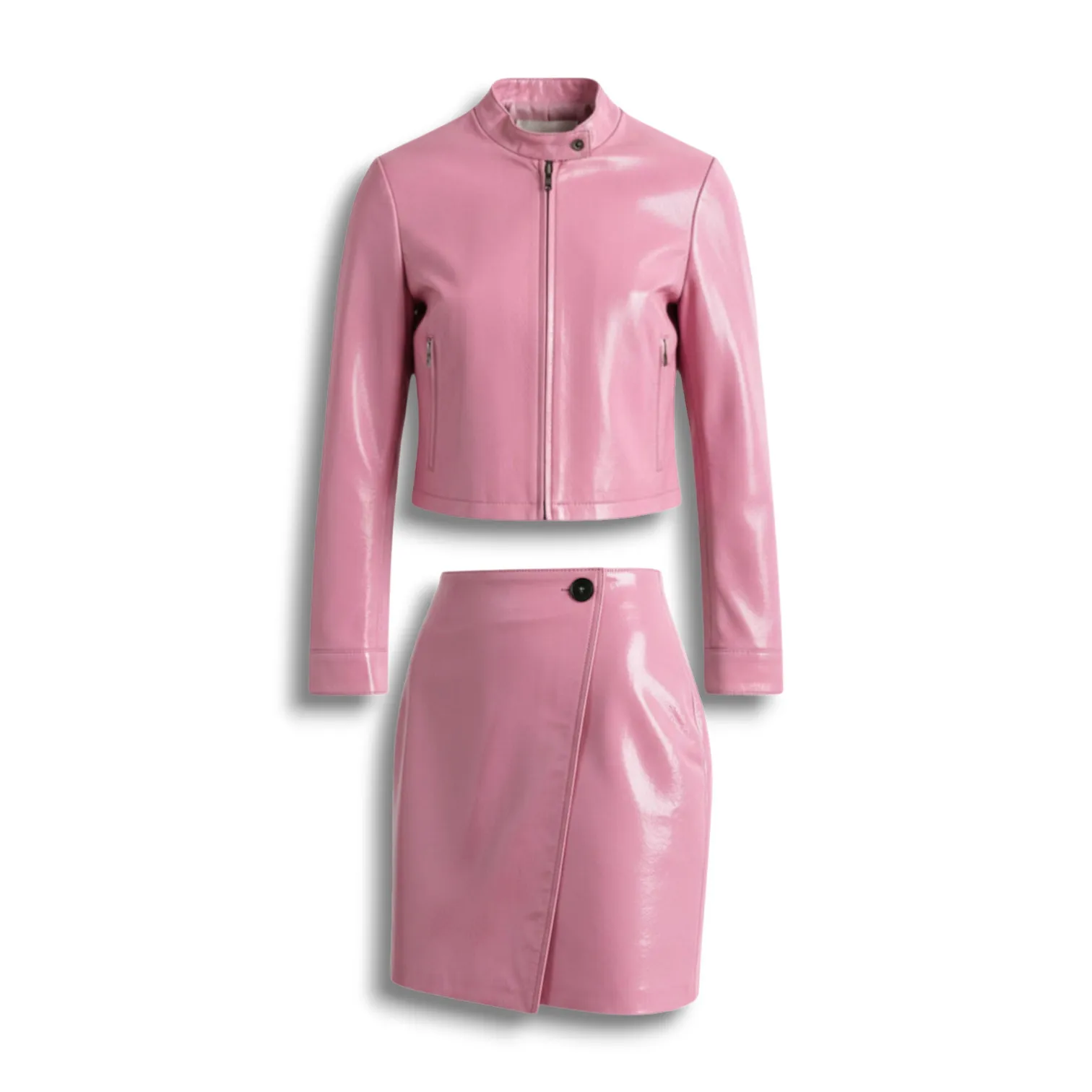 Кожаный костюм MIU MIU