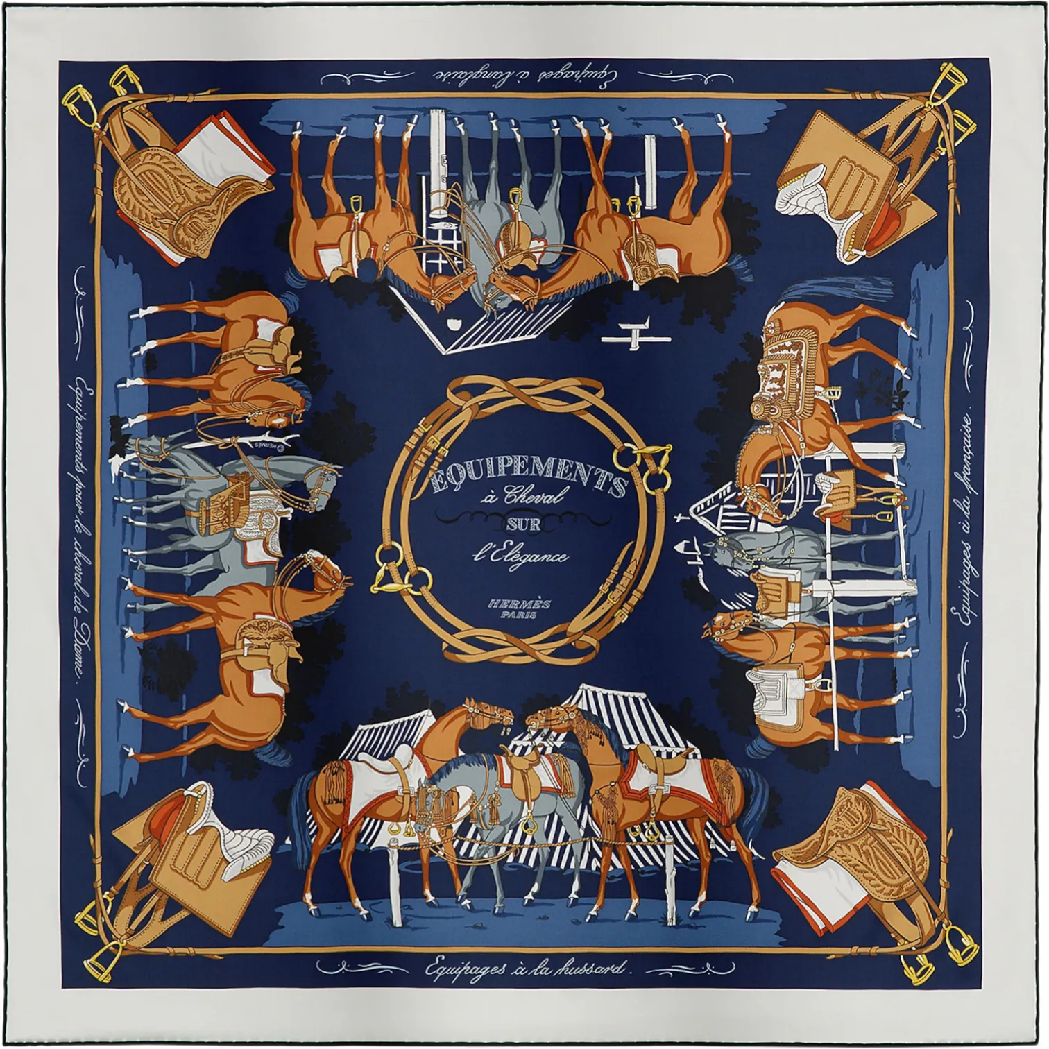 Платок HERMES (90Х90 см)