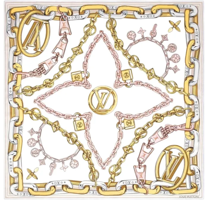 Платок LOUIS VUITTON (90Х90 см)