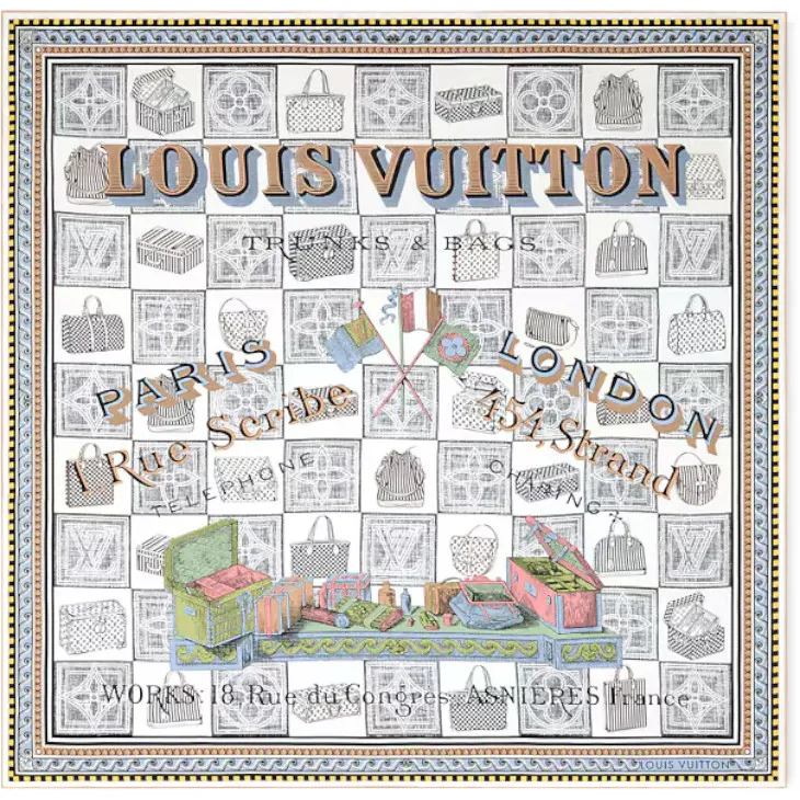 Платок LOUIS VUITTON (90Х90 см)