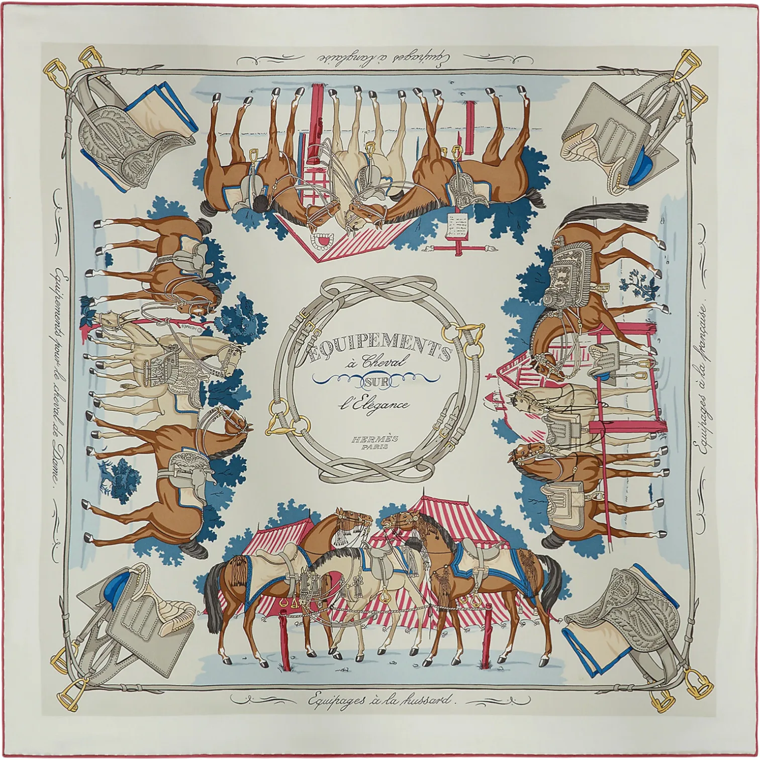 Платок HERMES (90Х90 см)
