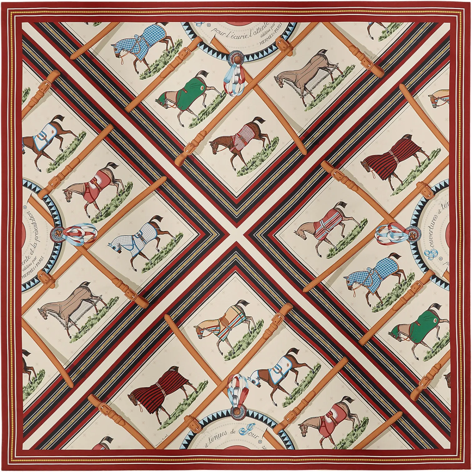 Платок HERMES (90Х90 см)