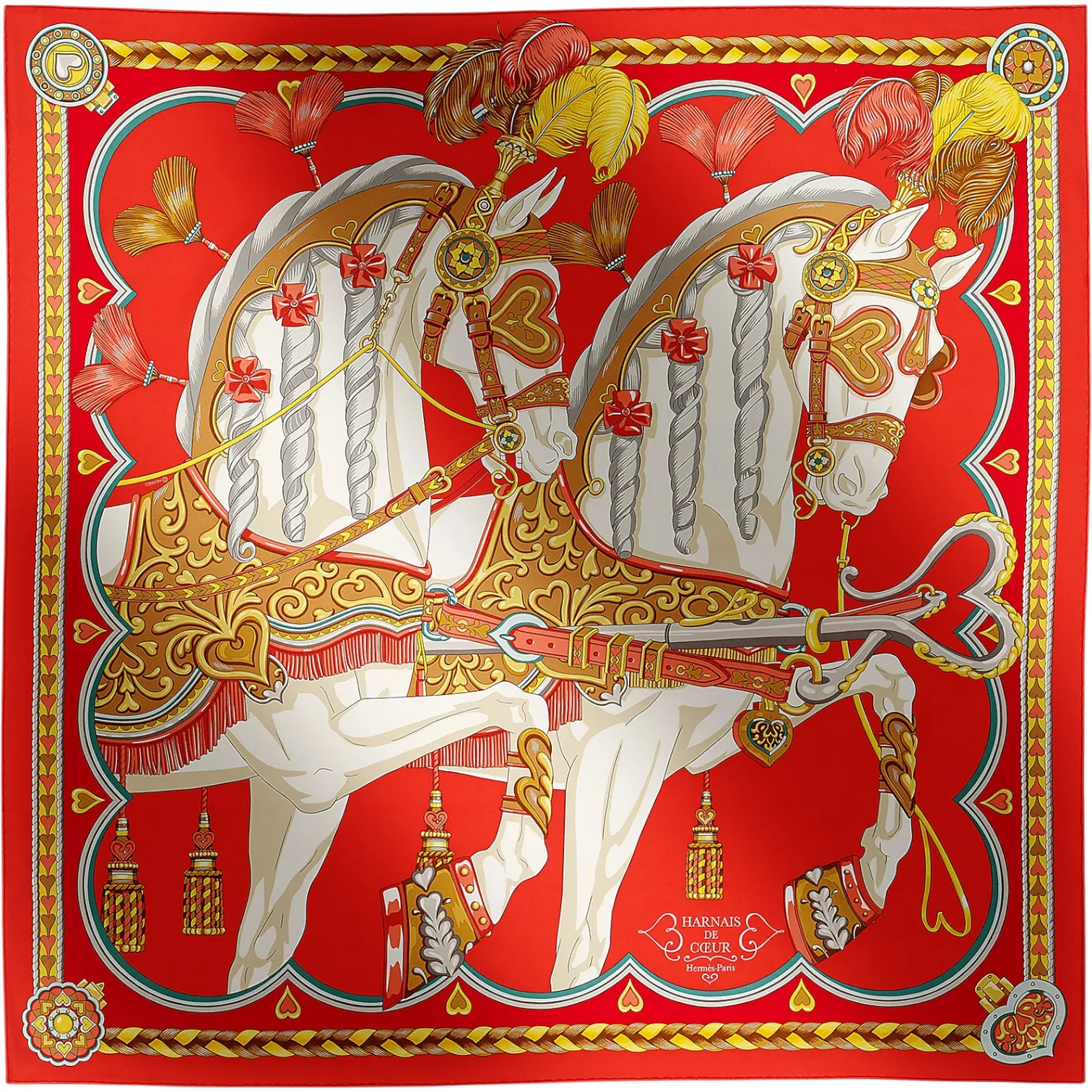 Платок HERMES (90Х90 см)