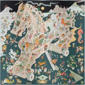 Платок HERMES (90Х90 см)