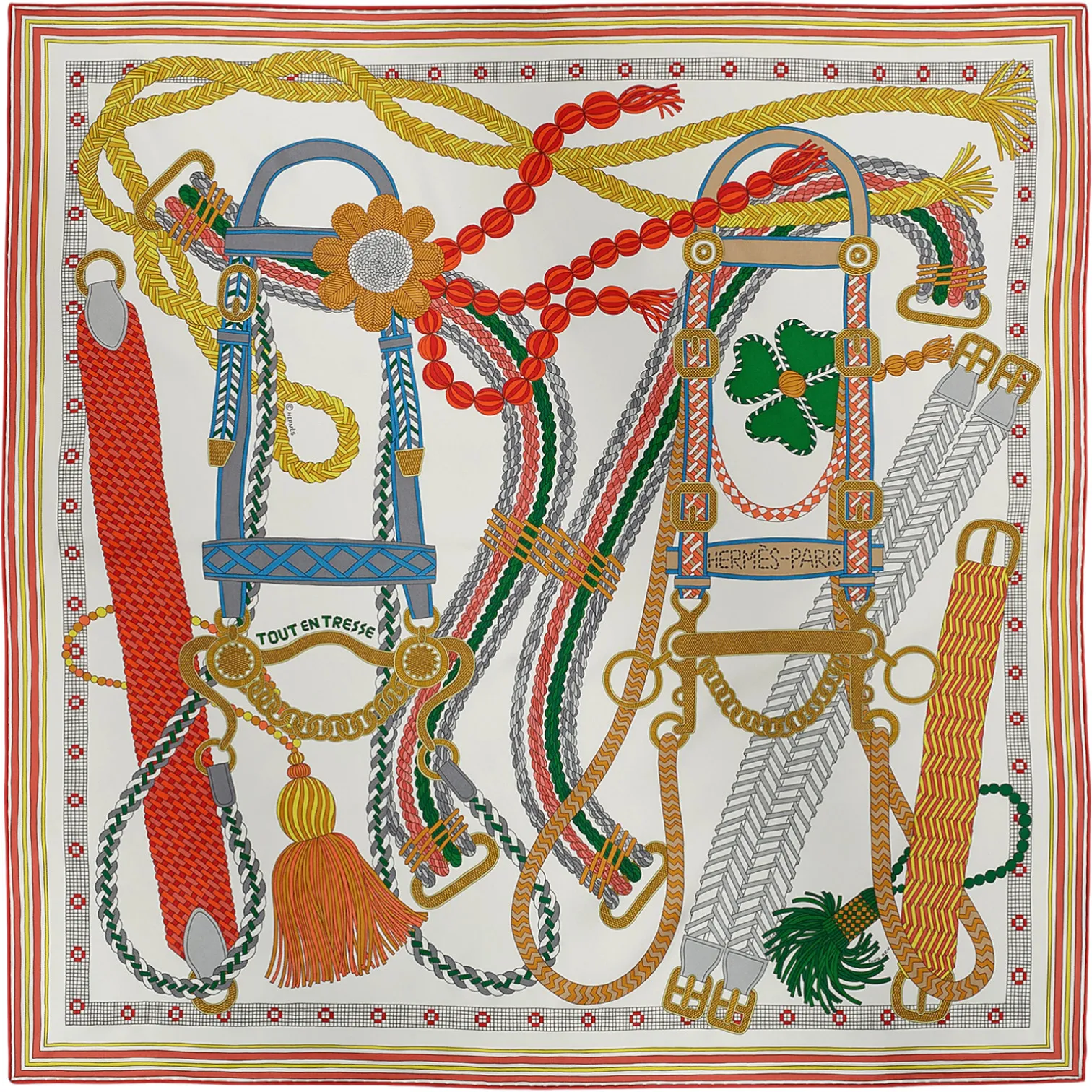 Платок HERMES (90Х90 см)