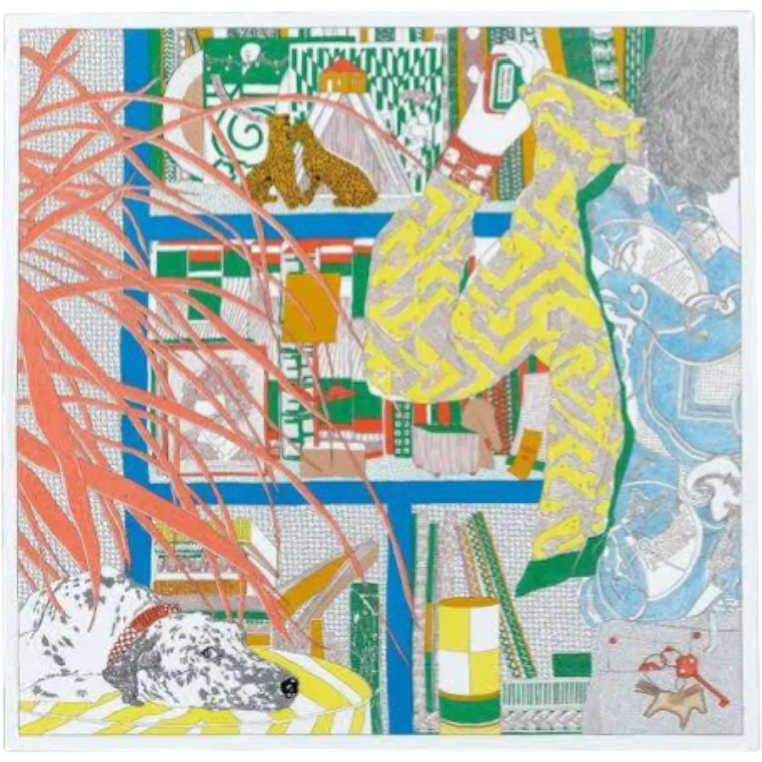 Платок HERMES (90Х90 см)