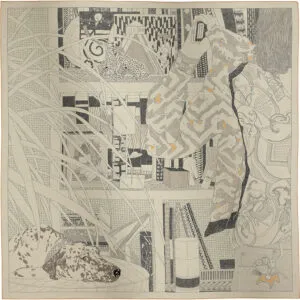 Платок HERMES (90Х90 см)