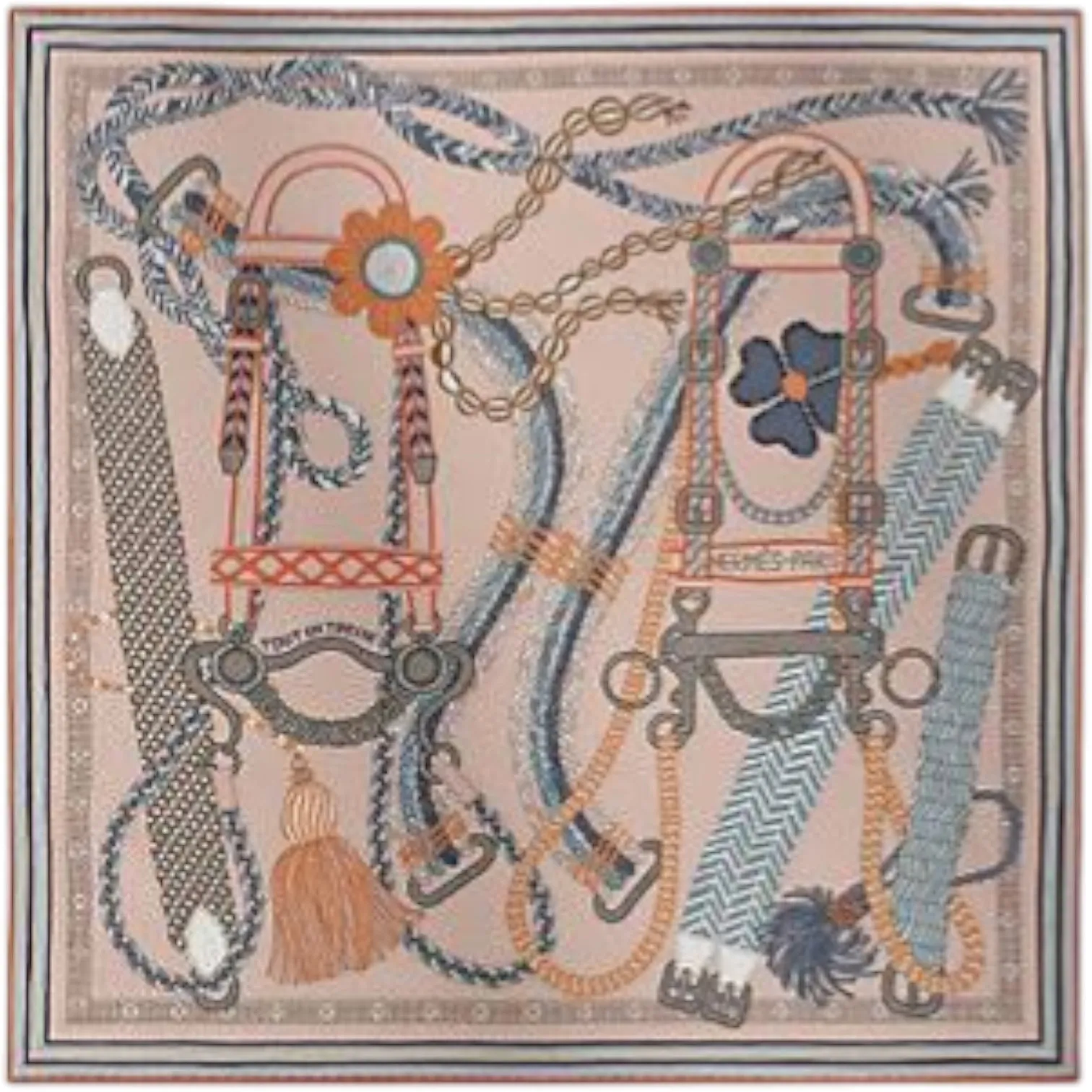 Платок HERMES (90Х90 см)