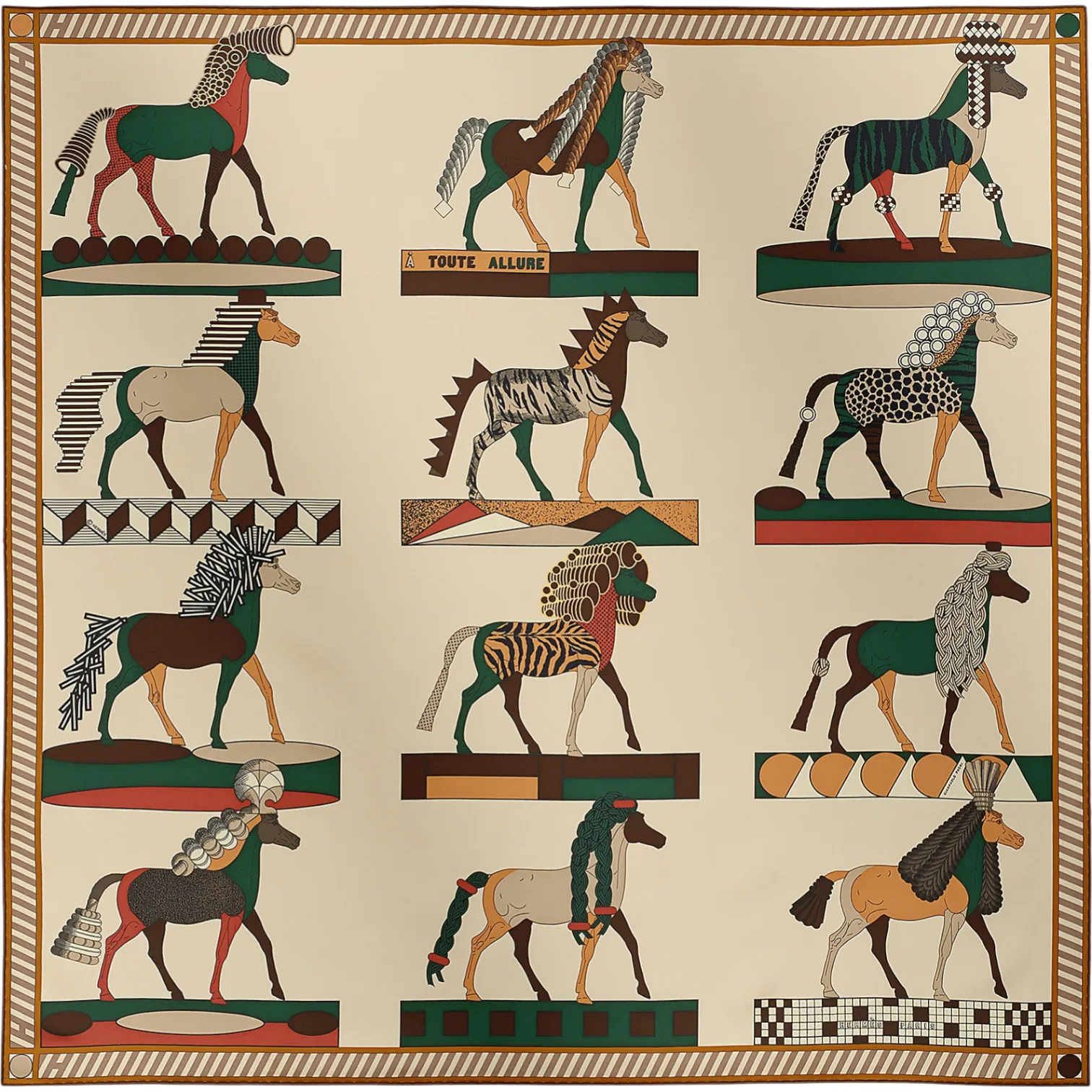 Платок HERMES (90Х90 см)