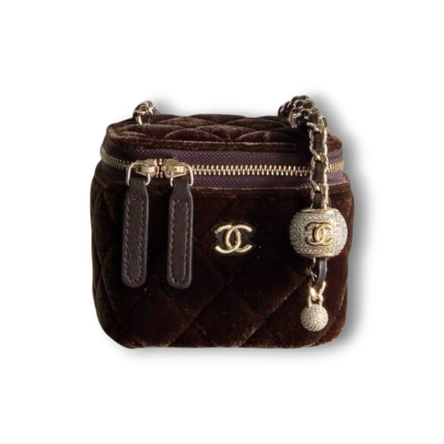 Клатч CHANEL Pearl Crush Small Vanity Case with Chain (12 см)