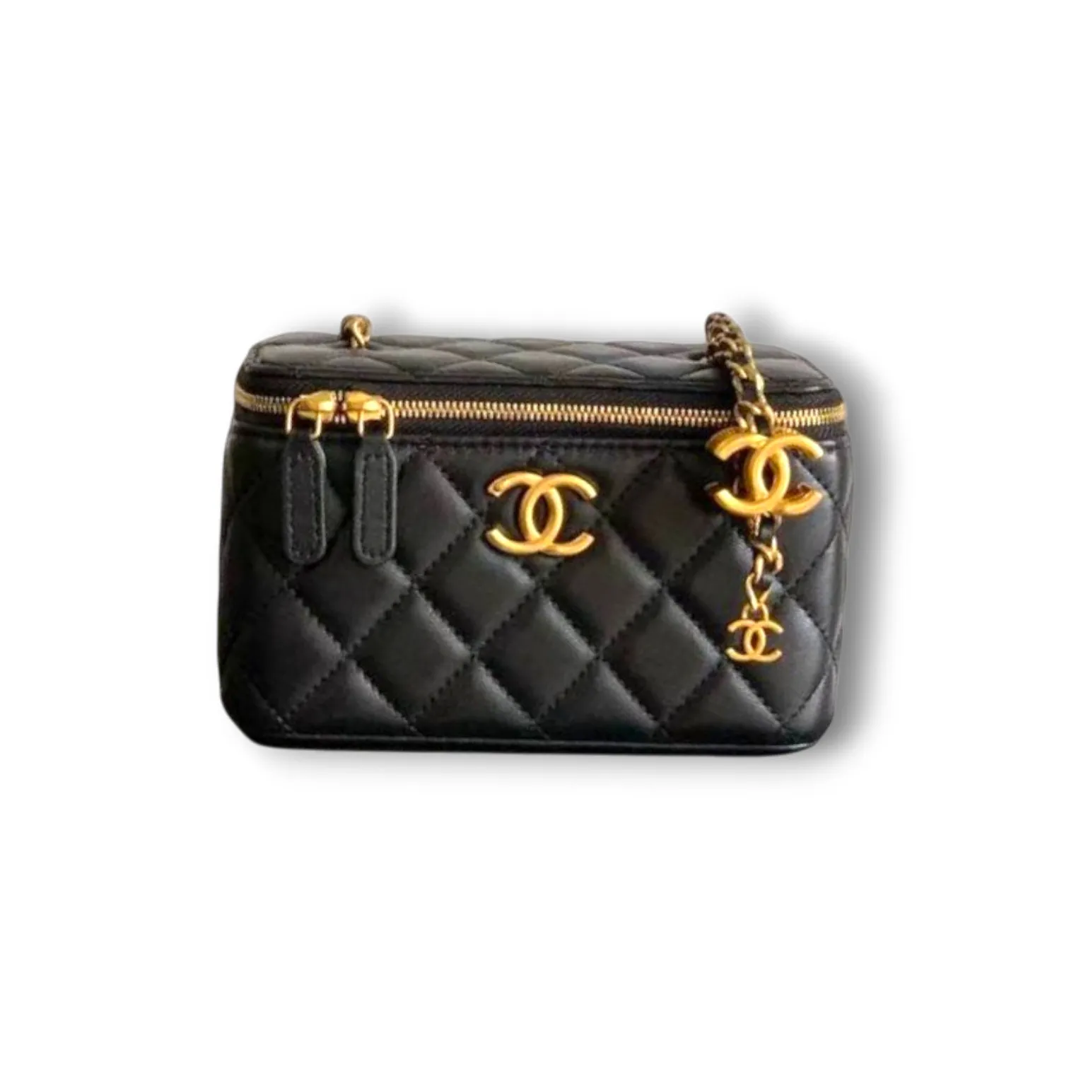 Клатч CHANEL Rectangular Vanity Case with Chain & Heart Charm (17 см)