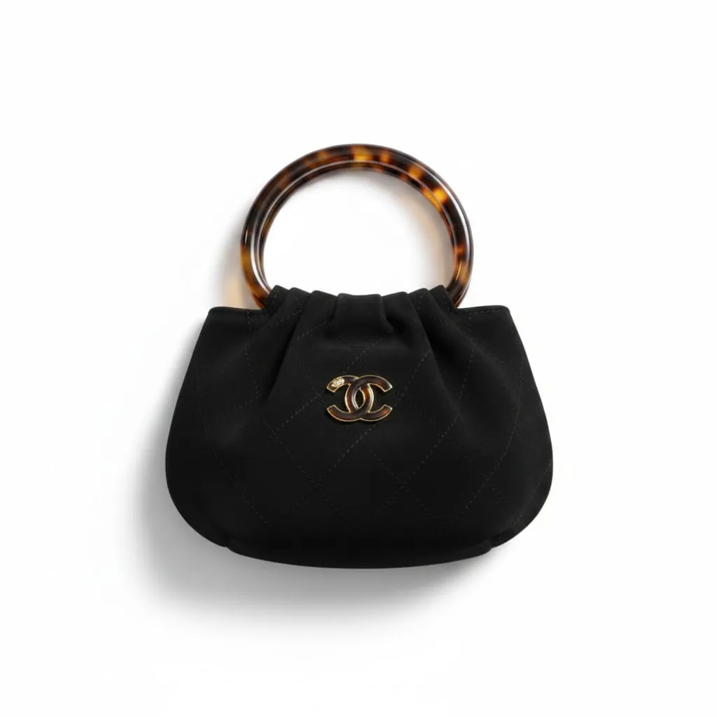 Сумочка CHANEL Tortoise Shell Handle Pouch (12 см)