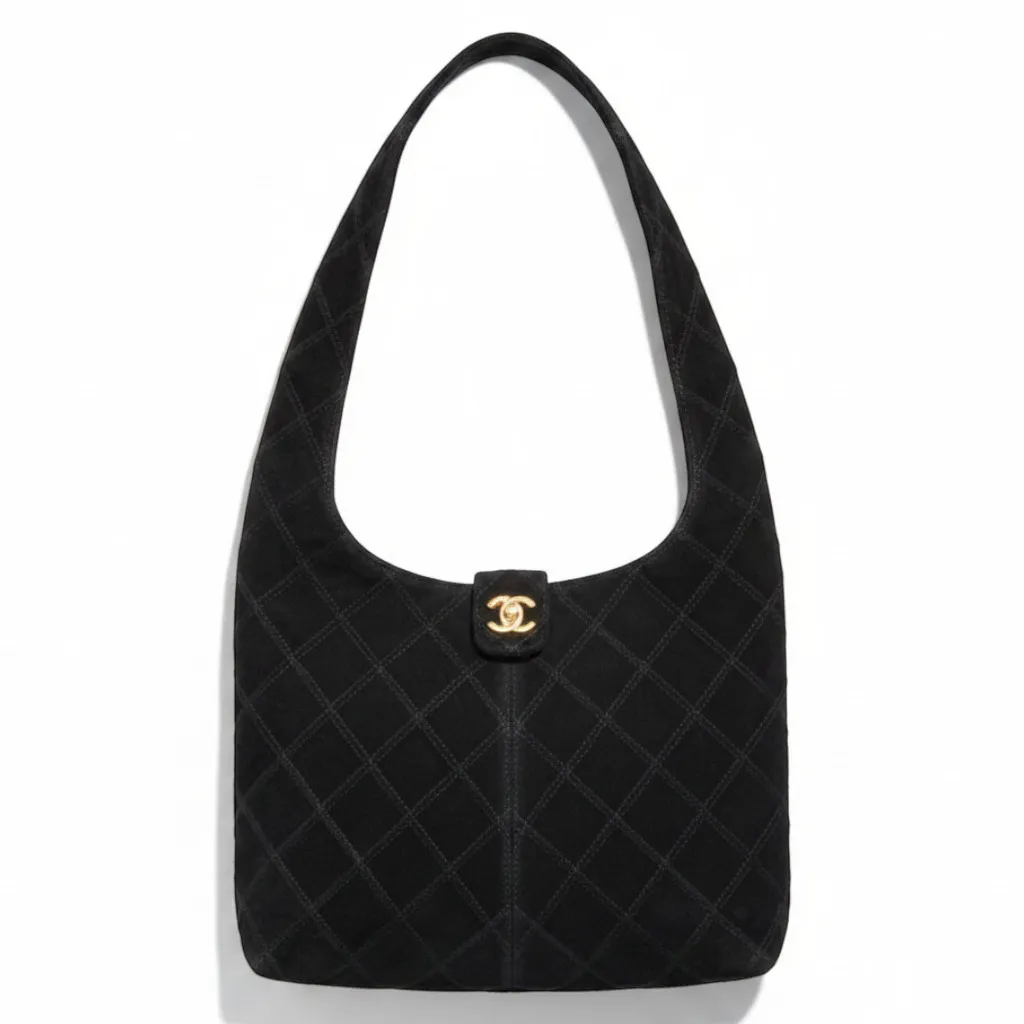 Сумка CHANEL Quilted Suede Hobo Shoulder (35 см)