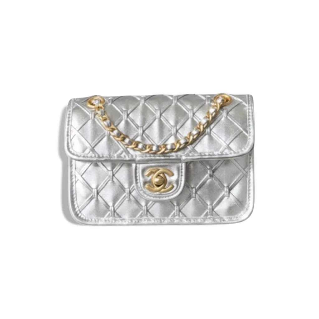 Сумка CHANEL Metallic Braided Mini Flap (19 см)