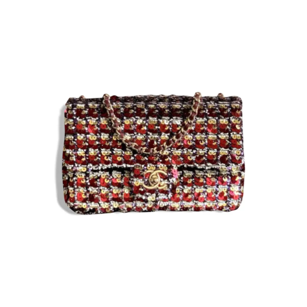 Сумка CHANEL Sequin Tweed Flap (23 см)