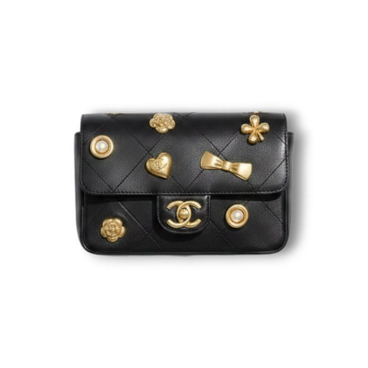 Сумочка CHANEL Icon Charms Mini Rectangular Flap (20 см)