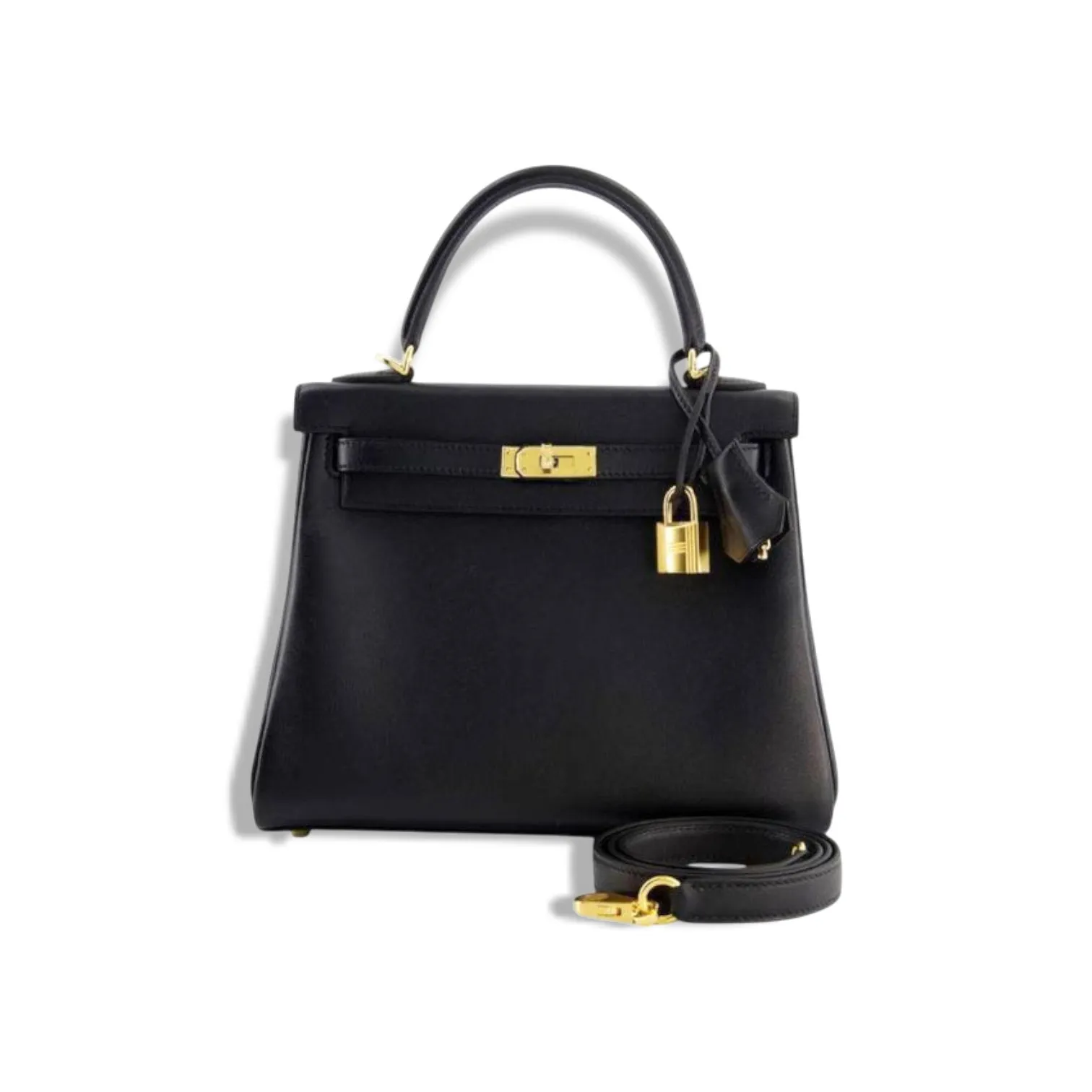 Сумка HERMES Kelly Retourne Box Black (25 см)