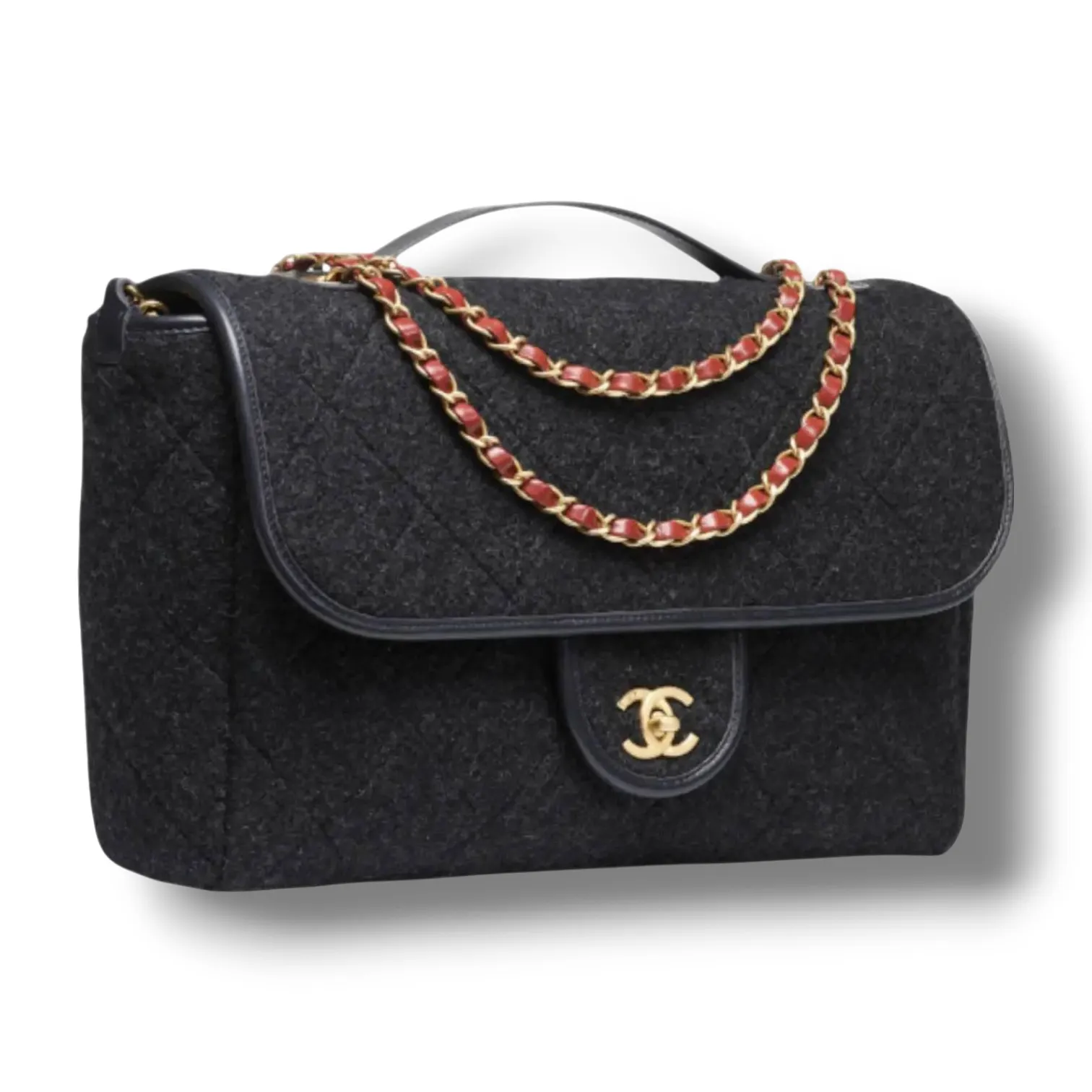Сумка CHANEL Large Wool Flap Bag (37 см)