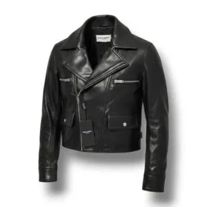 Кожаная куртка YSL