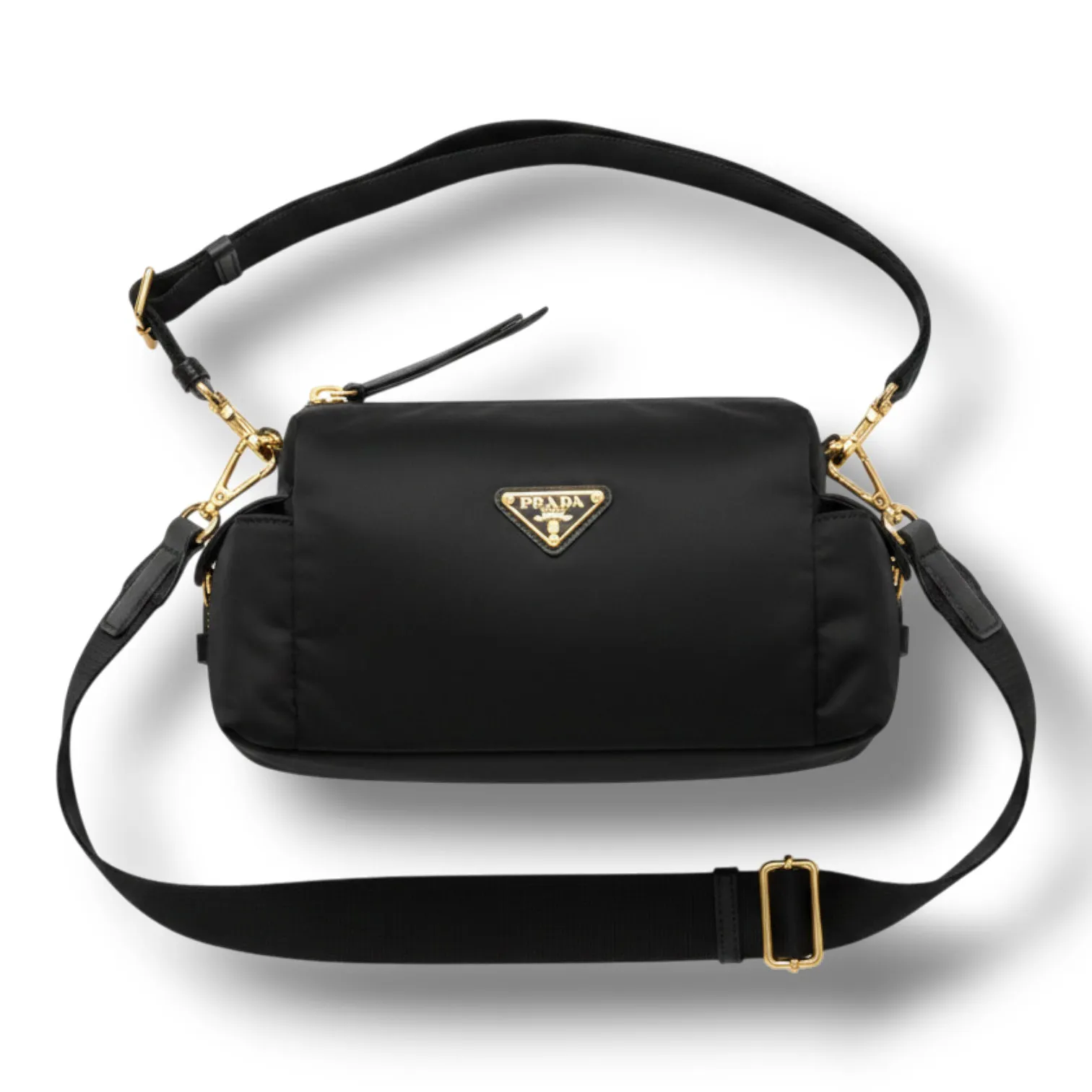 Сумка PRADA Explore small Re-Nylon and leather shoulder (27 см)