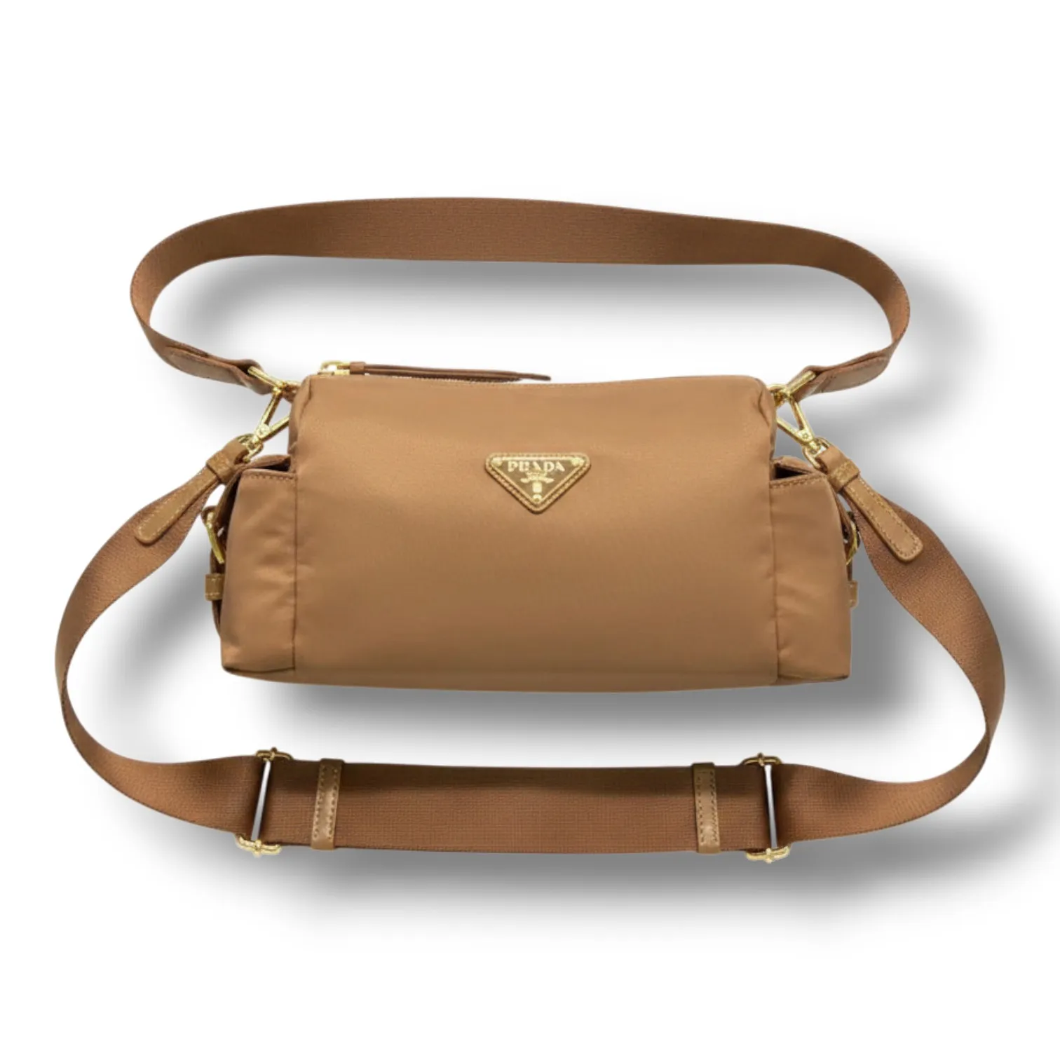 Сумка PRADA Explore small Re-Nylon and leather shoulder (27 см)