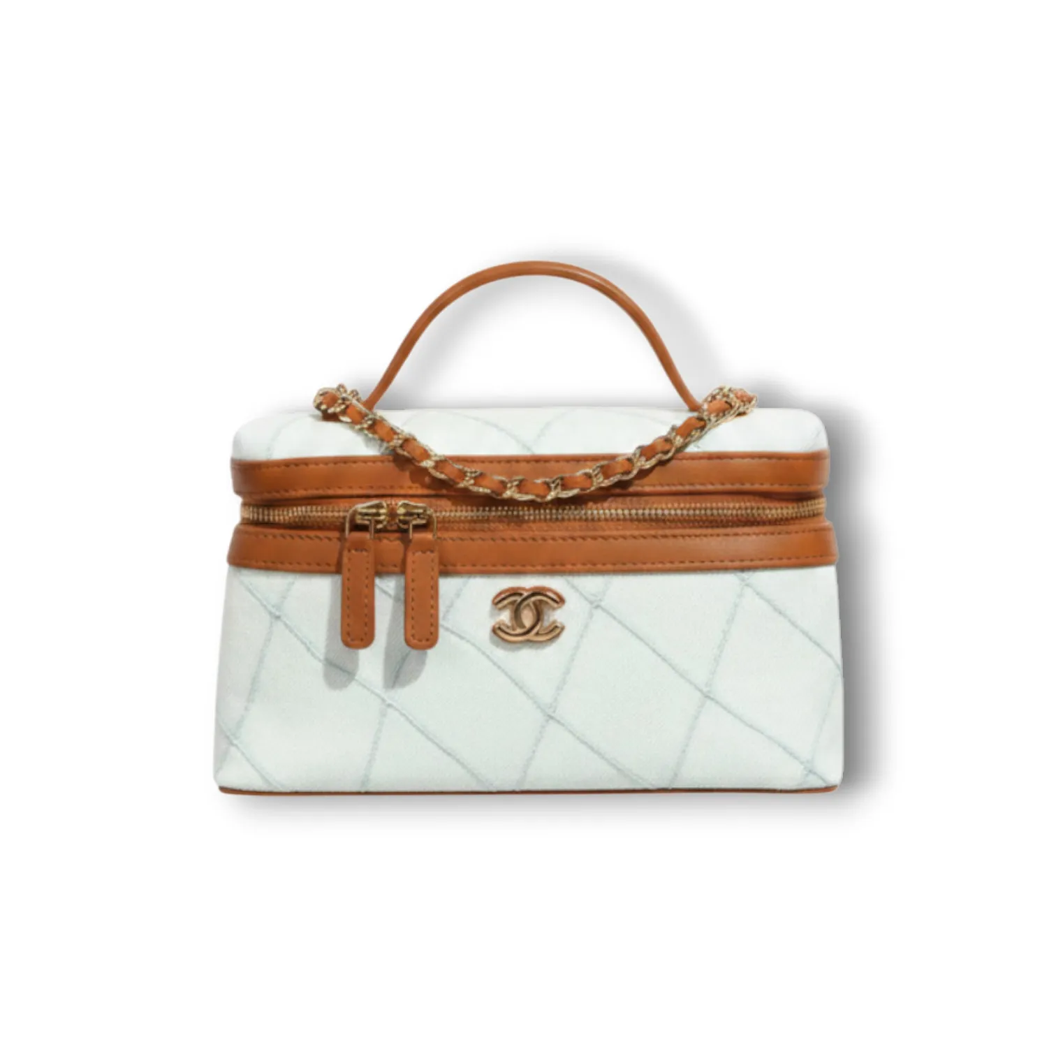 Сумка CHANEL Washed Denim Top Handle Slim Vanity Case (19 см)