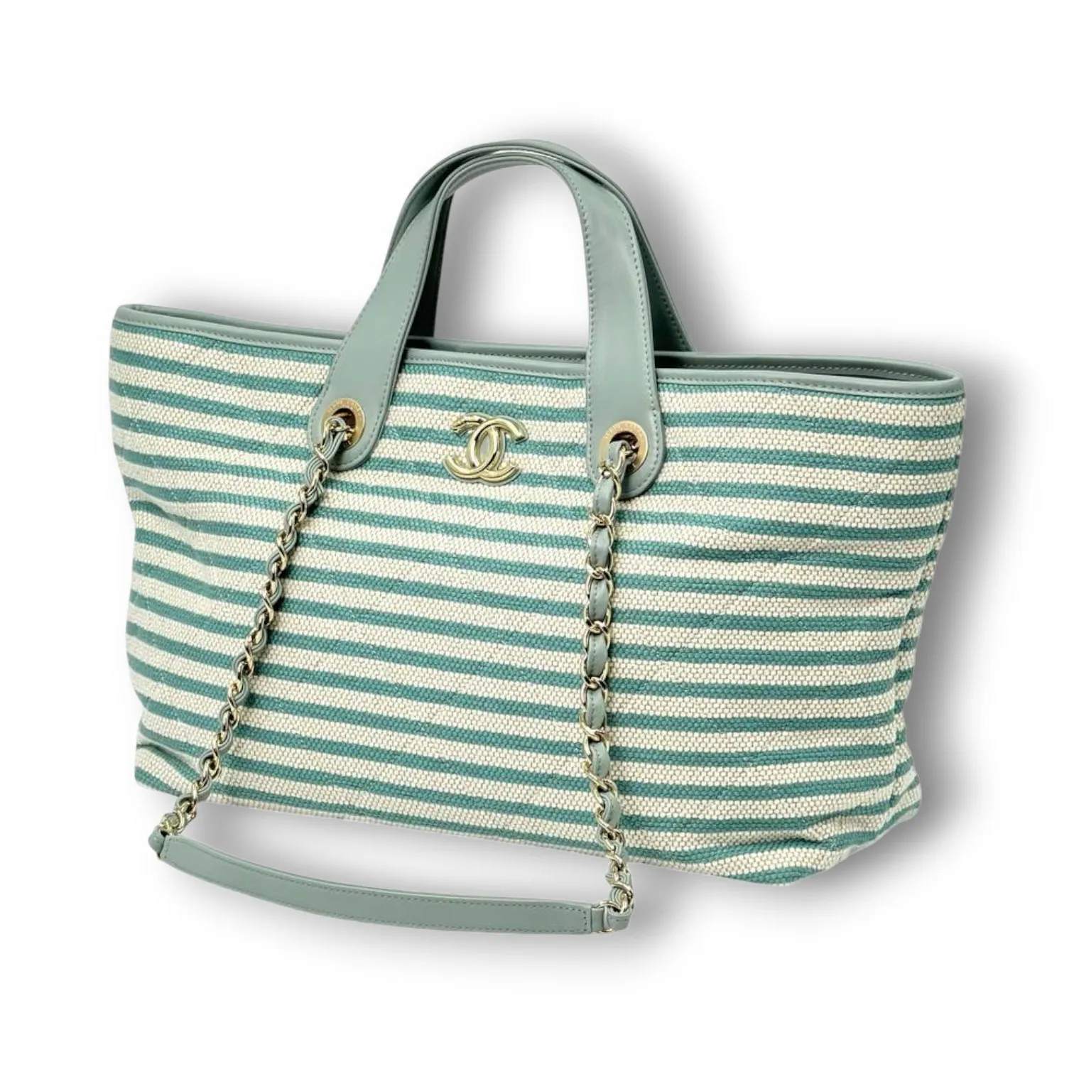 Сумка CHANEL Striped Fabric CC (35 см)