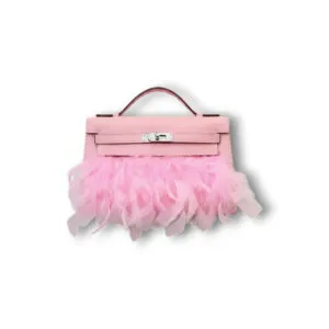 Сумочка HERMES Kelly Pochette Feathers Horizon Special Order (22 см)
