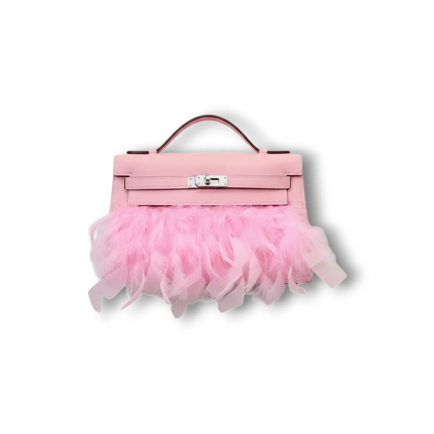 Сумочка HERMES Kelly Pochette Feathers Horizon Special Order (22 см)
