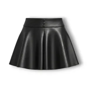 Кожаная юбка ALAIA